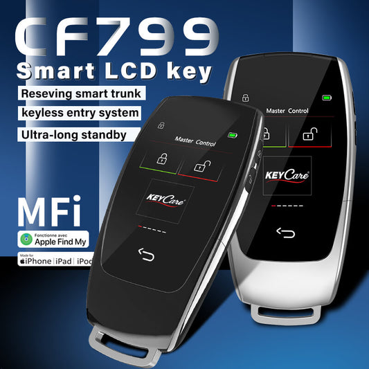 Keycare Icon 799 2.0 Smart Car Key | UHD Touchscreen Key, Keyless Entry, Anti Theft | Compatible with all cars