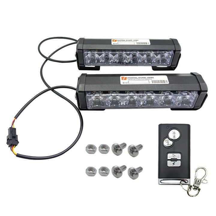 Remote Control Federal Flashers (3-in-1) | 2-COB LED Strobe Lights [ Original ✅ ]