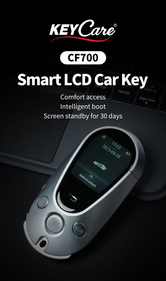 Keycare Elite 700 2.0 Smart Car Key | UHD Touchscreen Key, Keyless Entry, Anti Theft | Compatible with all cars