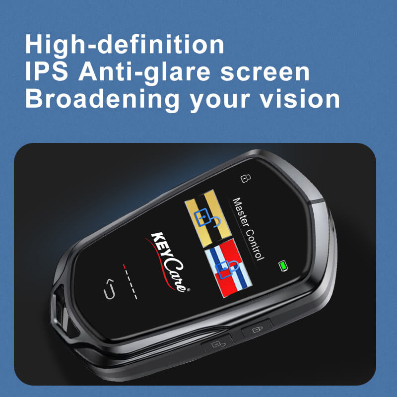 Keycare Alpha 858 2.0 Smart Car Key | UHD Touchscreen Key, Keyless Entry, Anti Theft | Compatible with all cars