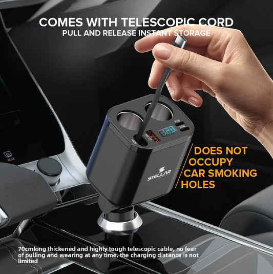 STELLAR DRIVE XC-17 | Dual 12V Car Mobile Charger | 212.5W