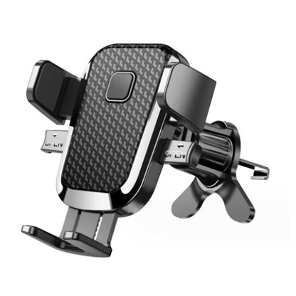 Car AC Vent Phone Holder Stand with 360 Degree Rotation, AC Vent Mount, Strong Grip, Single Hand Use, Shockproof Build, Mobile Stand for Car (Black)
