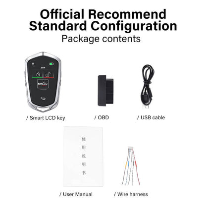 Keycare Alpha 858 2.0 Smart Car Key | UHD Touchscreen Key, Keyless Entry, Anti Theft | Compatible with all cars