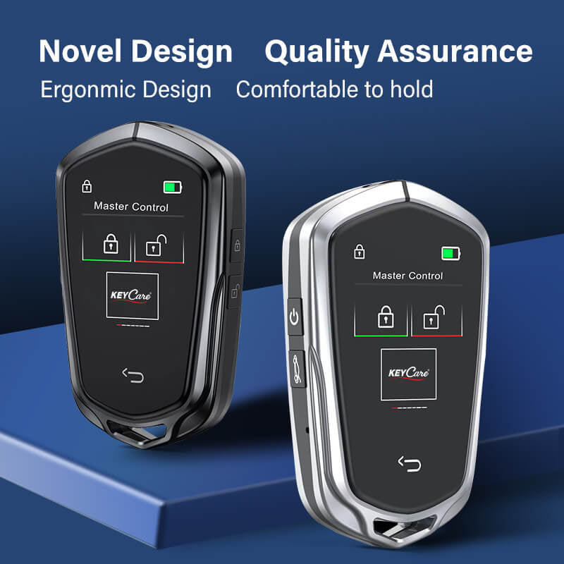 Keycare Alpha 858 2.0 Smart Car Key | UHD Touchscreen Key, Keyless Entry, Anti Theft | Compatible with all cars