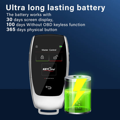 Keycare Icon 799 2.0 Smart Car Key | UHD Touchscreen Key, Keyless Entry, Anti Theft | Compatible with all cars