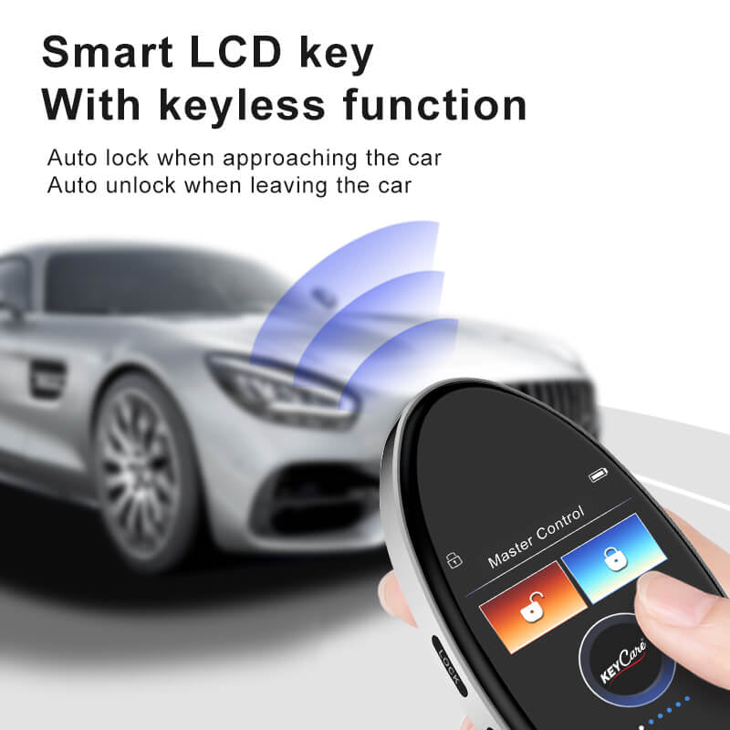 Keycare Sleek 818 2.0 Smart Car Key | UHD Touchscreen Key, Keyless Entry, Anti Theft | Compatible with all cars