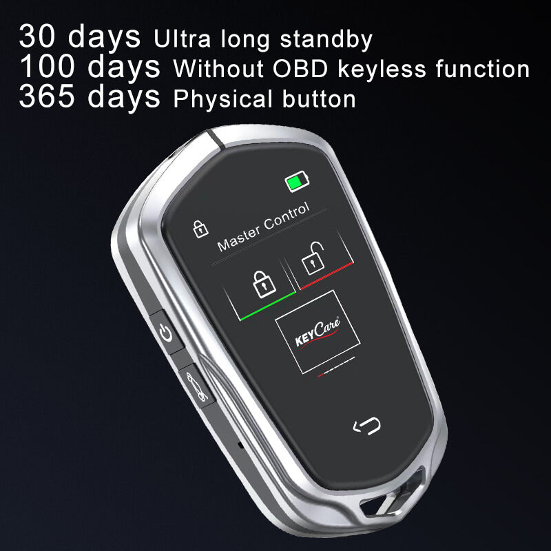 Keycare Alpha 858 2.0 Smart Car Key | UHD Touchscreen Key, Keyless Entry, Anti Theft | Compatible with all cars