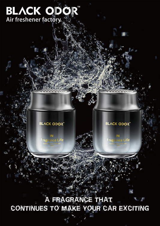 Black Odor Premium Car Perfume Aroma AIR Freshener Gel (120g)