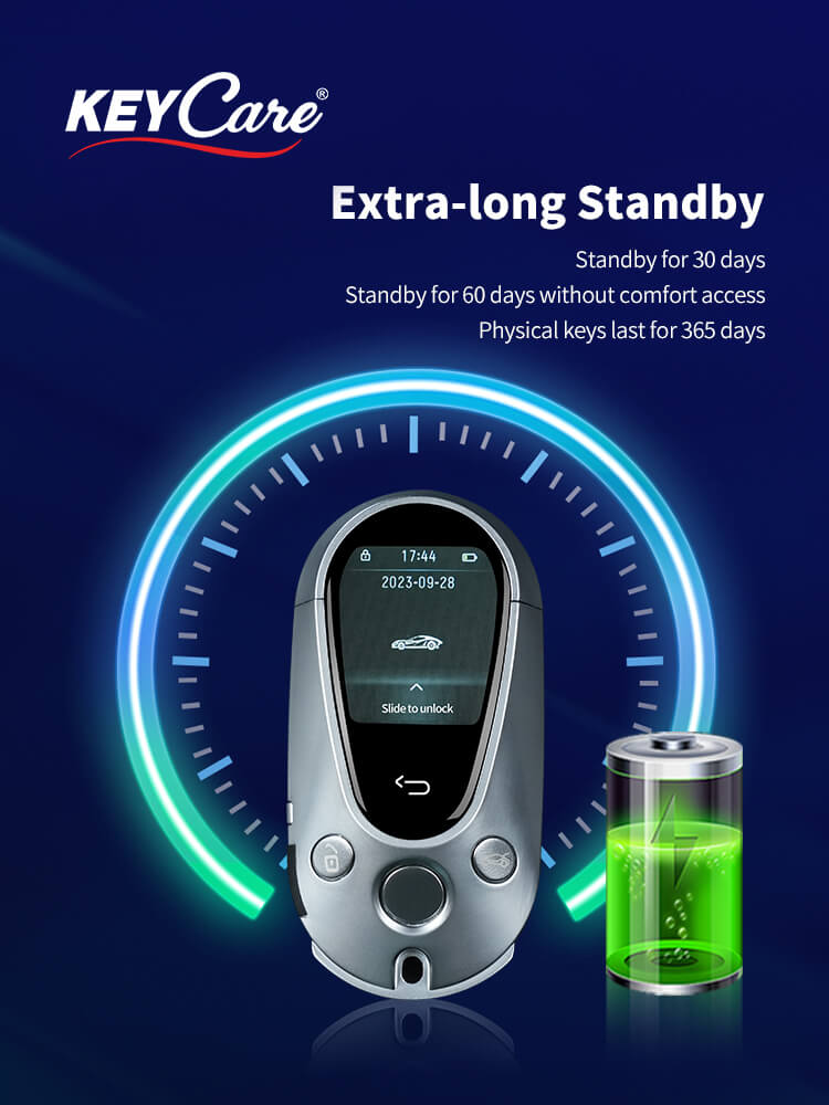 Keycare Elite 700 2.0 Smart Car Key | UHD Touchscreen Key, Keyless Entry, Anti Theft | Compatible with all cars