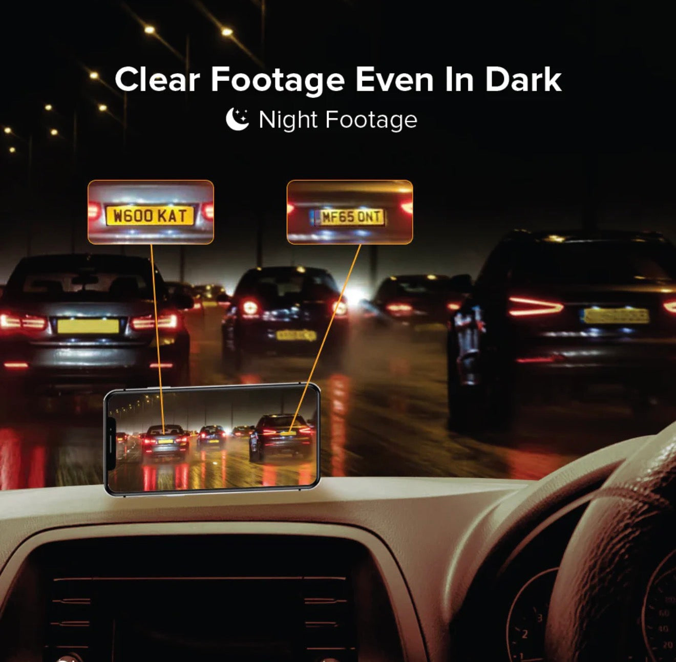 4k Dual Dash Cam | 4K Front + 2.5K Rear Camera | HD Resolution | 3.0” IPS Screen | Night Vision | 140° Wide Angle | Loop Recording | G-Sensor