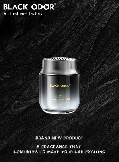 Black Odor Premium Car Perfume Aroma AIR Freshener Gel (120g)