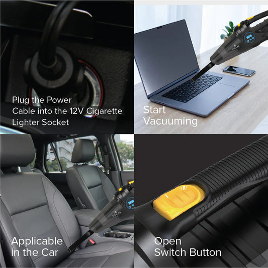 STELLAR DRIVE VC-X1 Car Vacuum Cleaner + Tire Inflator (VC-X1) Big Size