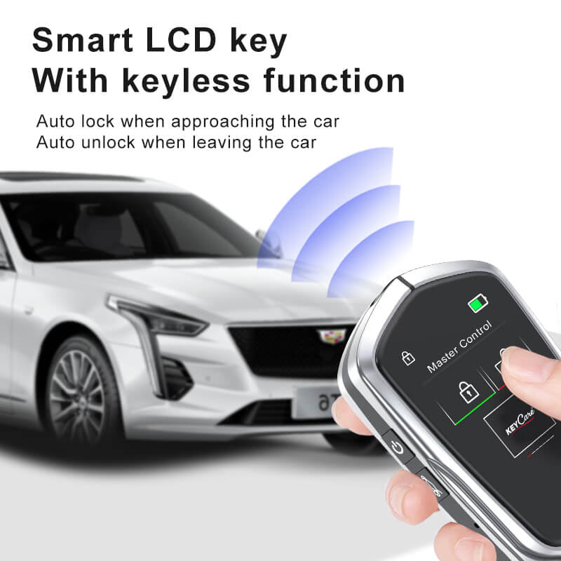 Keycare Alpha 858 2.0 Smart Car Key | UHD Touchscreen Key, Keyless Entry, Anti Theft | Compatible with all cars