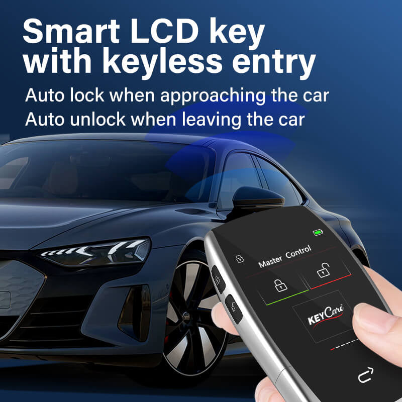 Keycare Icon 799 2.0 Smart Car Key | UHD Touchscreen Key, Keyless Entry, Anti Theft | Compatible with all cars