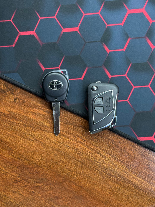 Toyota normal key into Flip Key convert modify Body Shell