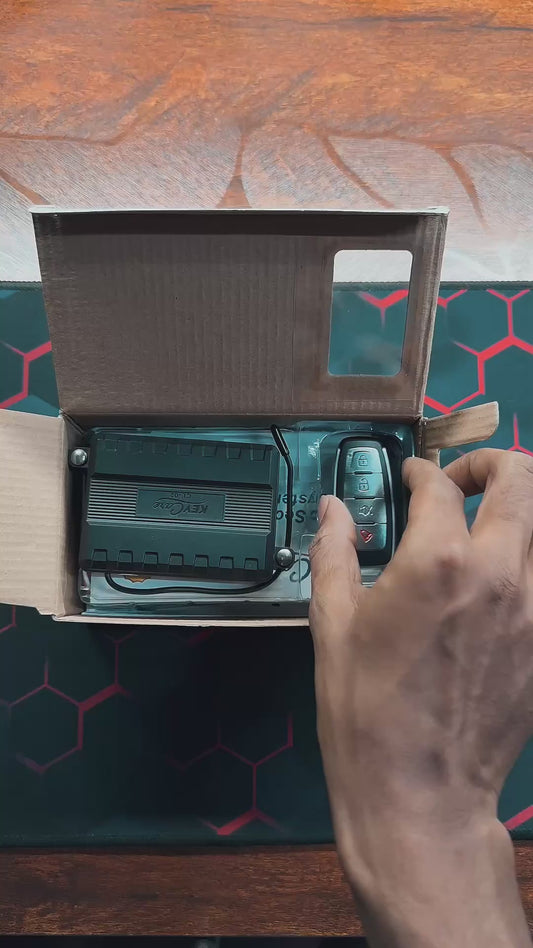 KeyCare 0 Door Central Locking Kit 1 Flip Key + 1 Hanging Remote